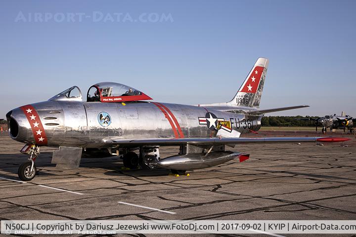 N50CJ, Canadair CL-13B Sabre 6 C/N 1490, Canadair F-86E MK.6 Sabre  C/N 381, N50CJ