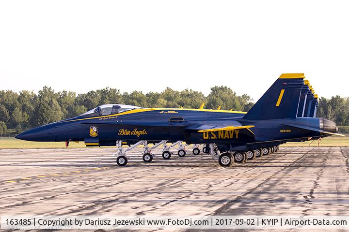 163485, 1988 McDonnell Douglas F/A-18C Hornet C/N 0717/C044, F/A-18C Hornet 163485  from Blue Angels Demo Team  NAS Oceana, VA