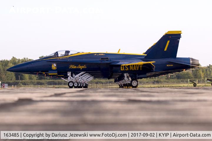 163485, 1988 McDonnell Douglas F/A-18C Hornet C/N 0717/C044, F/A-18C Hornet 163485  from Blue Angels Demo Team  NAS Oceana, VA