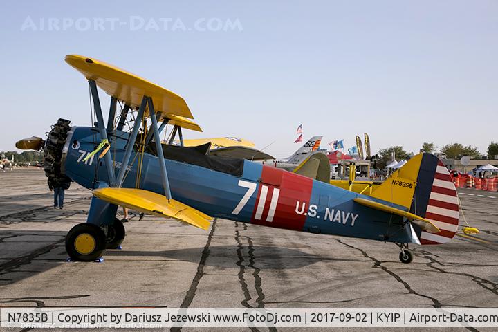 N7835B, Boeing A75N1(PT17) C/N 75-4587, Boeing A75N1(PT17) Stearman  C/N 75-4587, N7835B