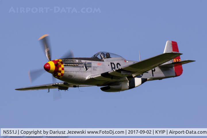 N551J, 1957 North American P-51D Mustang C/N 44-74230, North American P-51D Mustang 