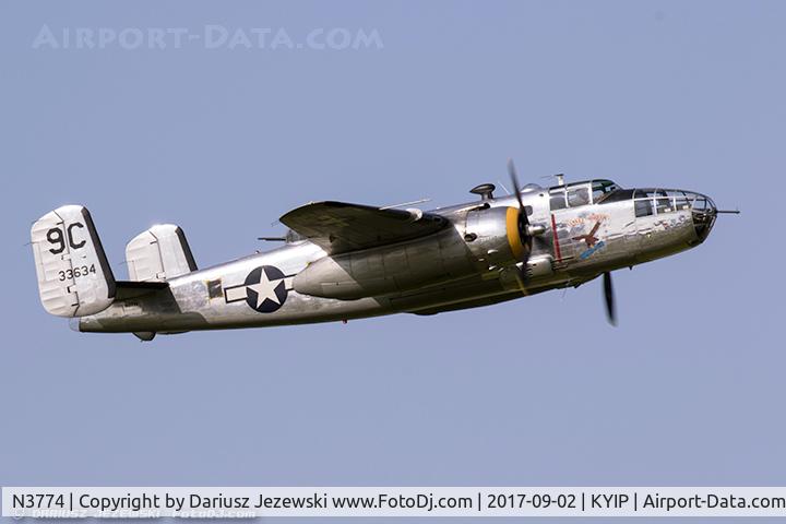 N3774, 1943 North American B-25D Mitchell C/N 100-23960, North American B-25D Mitchell 