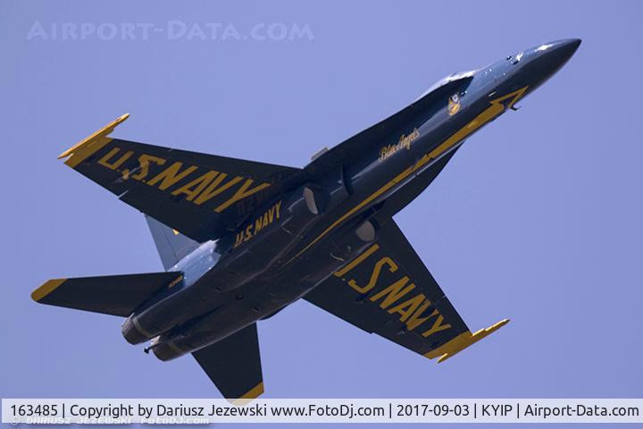 163485, 1988 McDonnell Douglas F/A-18C Hornet C/N 0717/C044, F/A-18C Hornet 163485  from Blue Angels Demo Team  NAS Oceana, VA