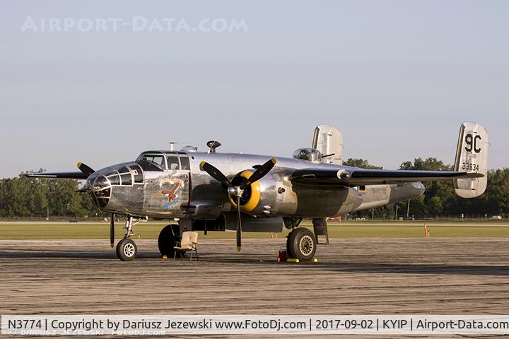 N3774, 1943 North American B-25D Mitchell C/N 100-23960, North American B-25D Mitchell 