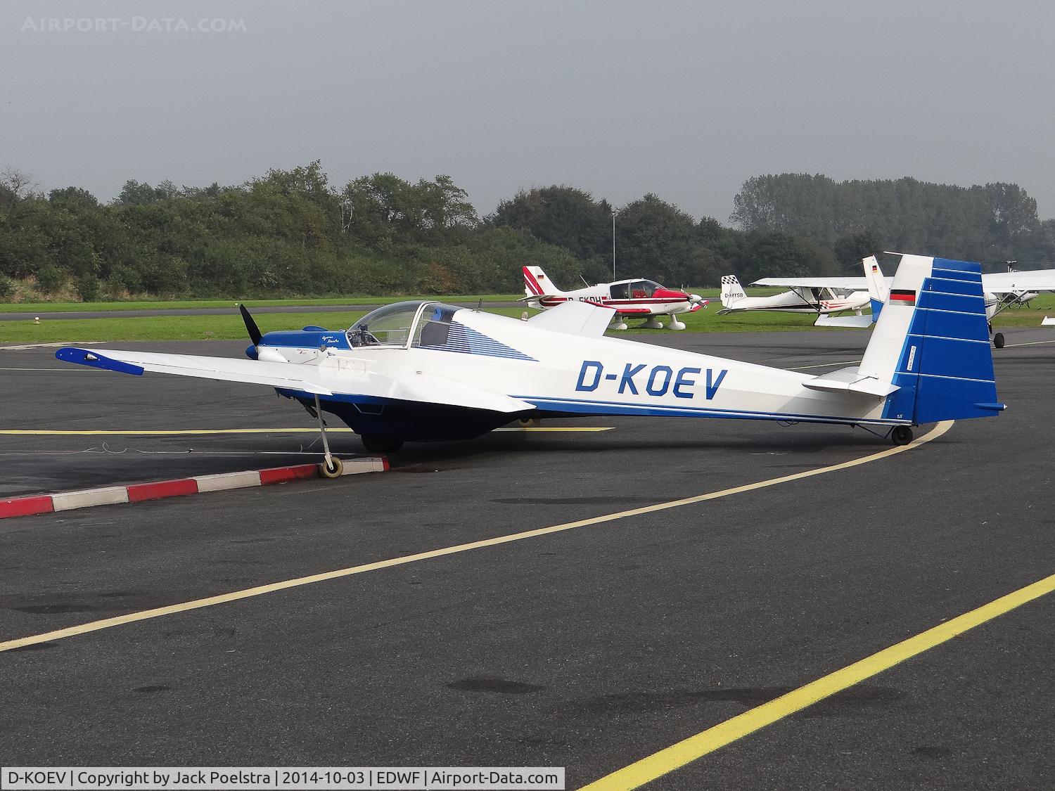 D-KOEV, Scheibe SF-25C Falke C/N 4480, at Leer airport