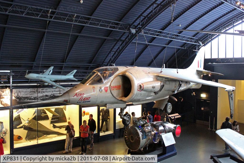 XP831, 1961 Hawker Siddeley P.1127 C/N P-01, Preserved. The Science Museum , Kensington , London