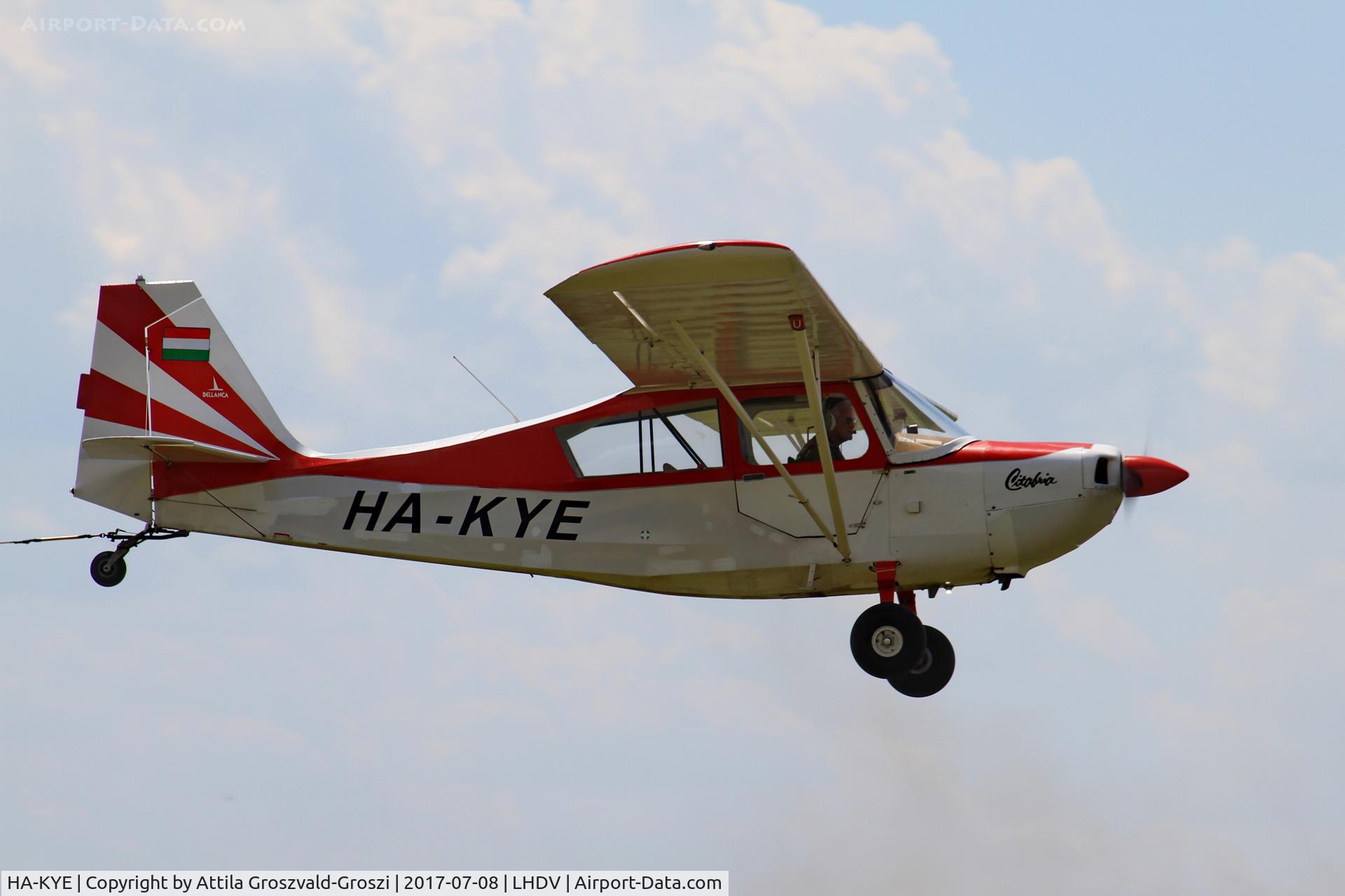 HA-KYE, 1997 Bellanca 7GCBC Citabria C/N 215-70, Dunaújváros-Kisapostag Airport, Hungary