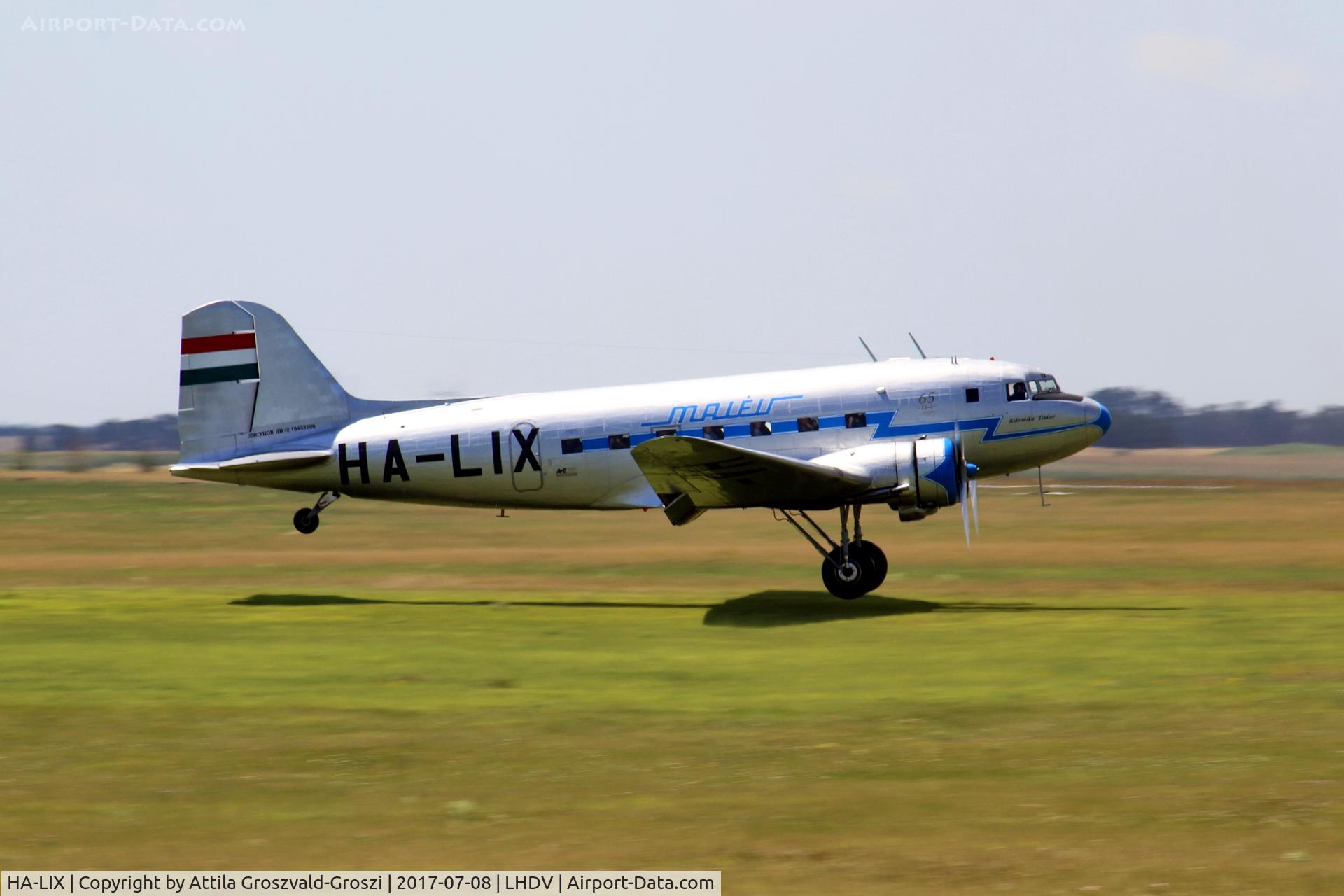 HA-LIX, 1949 Lisunov Li-2T Cab C/N 18433209, Dunaújváros-Kisapostag Airport, Hungary