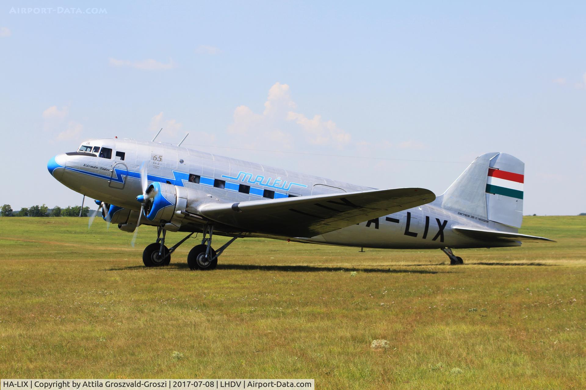 HA-LIX, 1949 Lisunov Li-2T Cab C/N 18433209, Dunaújváros-Kisapostag Airport, Hungary