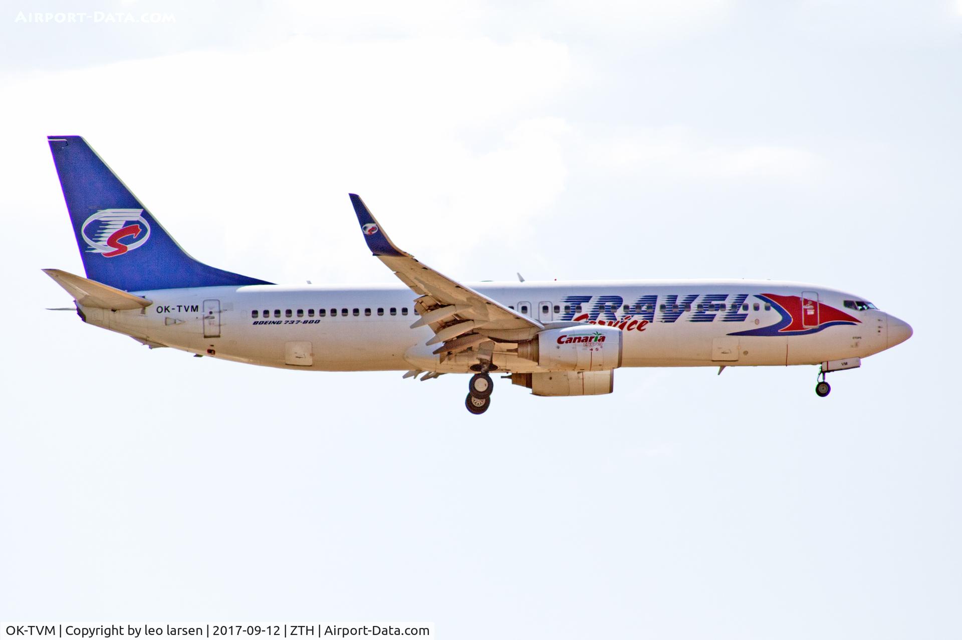OK-TVM, 2010 Boeing 737-8FN C/N 37077, Zakynthos 12.9.2017