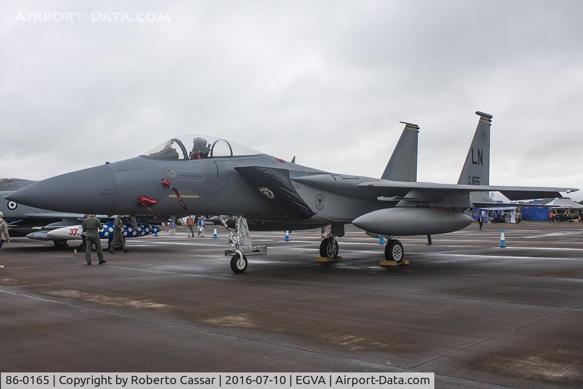 86-0165, 1986 McDonnell Douglas F-15C Eagle C/N 1013/C393, RIAT 16