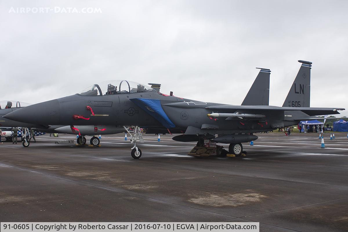 91-0605, 1991 McDonnell Douglas F-15E Strike Eagle C/N 1248/E206, RIAT 16