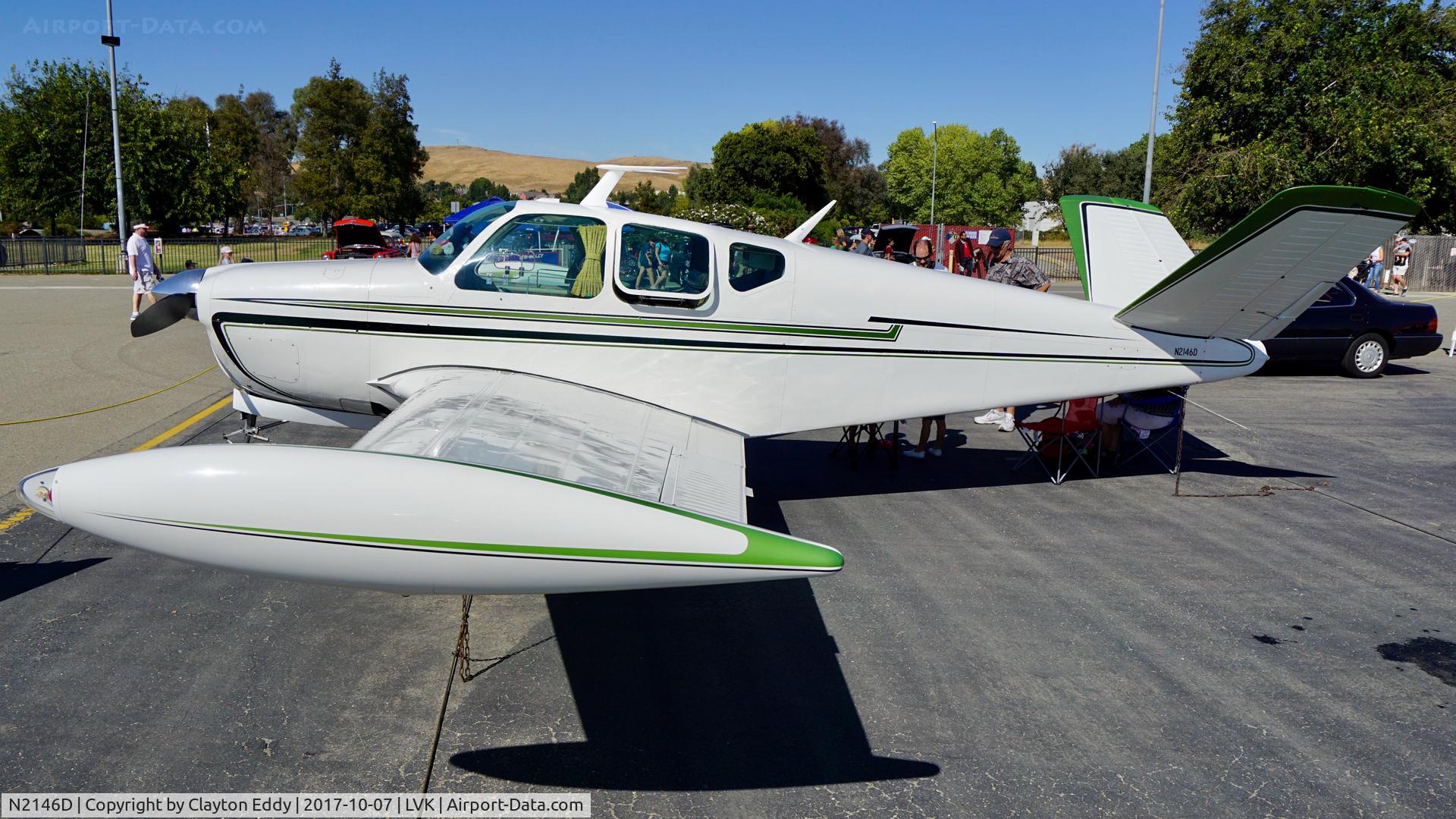 N2146D, 1953 Beech D35 C/N D-3491, Livermore Airport California 2017.