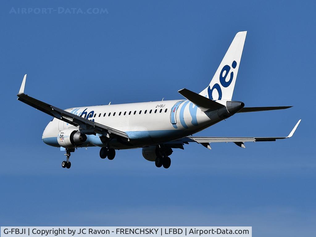 G-FBJI, 2012 Embraer 175STD (ERJ-170-200) C/N 17000355, FlyBe 1843 landing runway 23