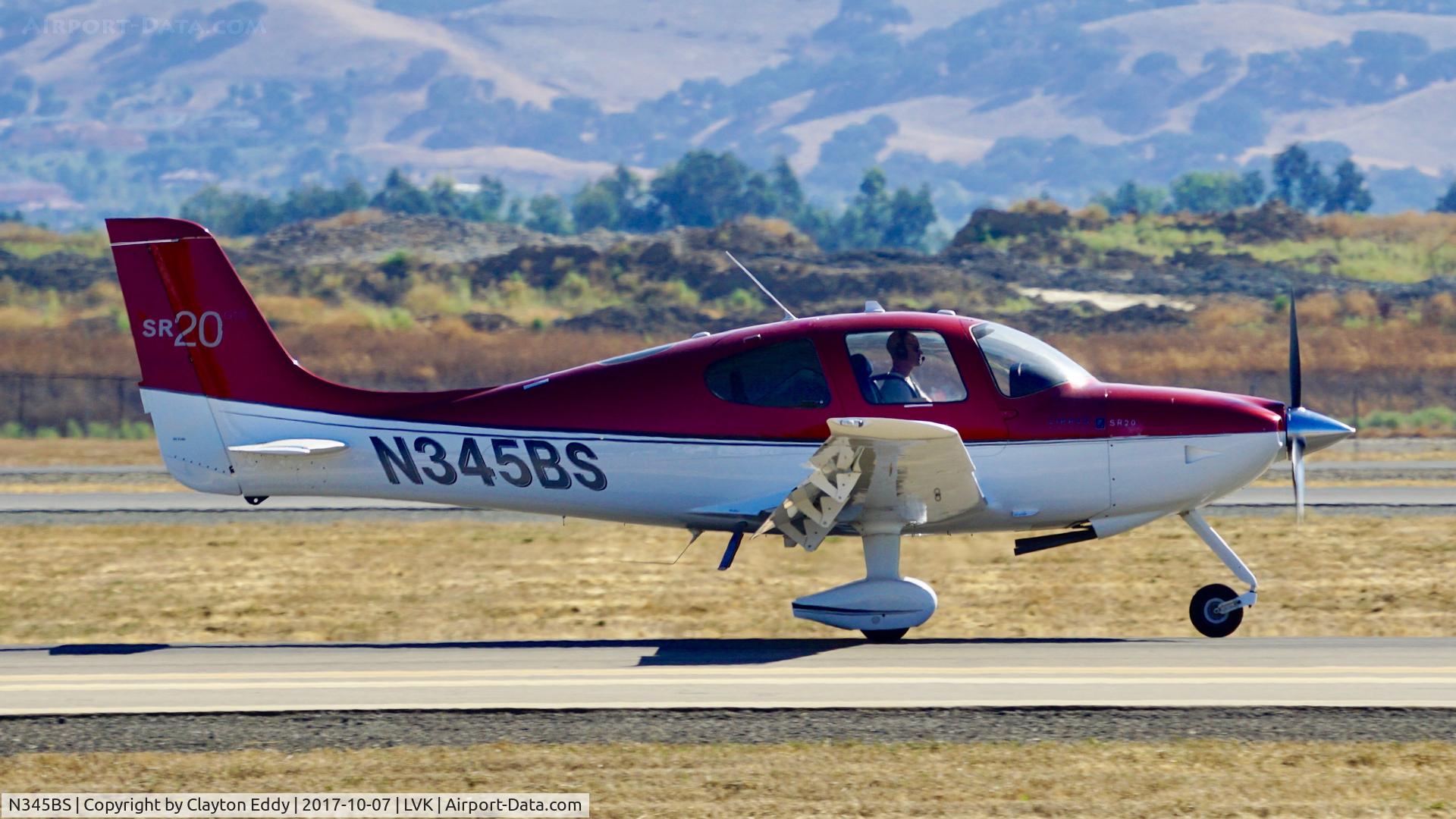 N345BS, 2010 Cirrus SR20 C/N 2059, Livermore Airport California 2017.