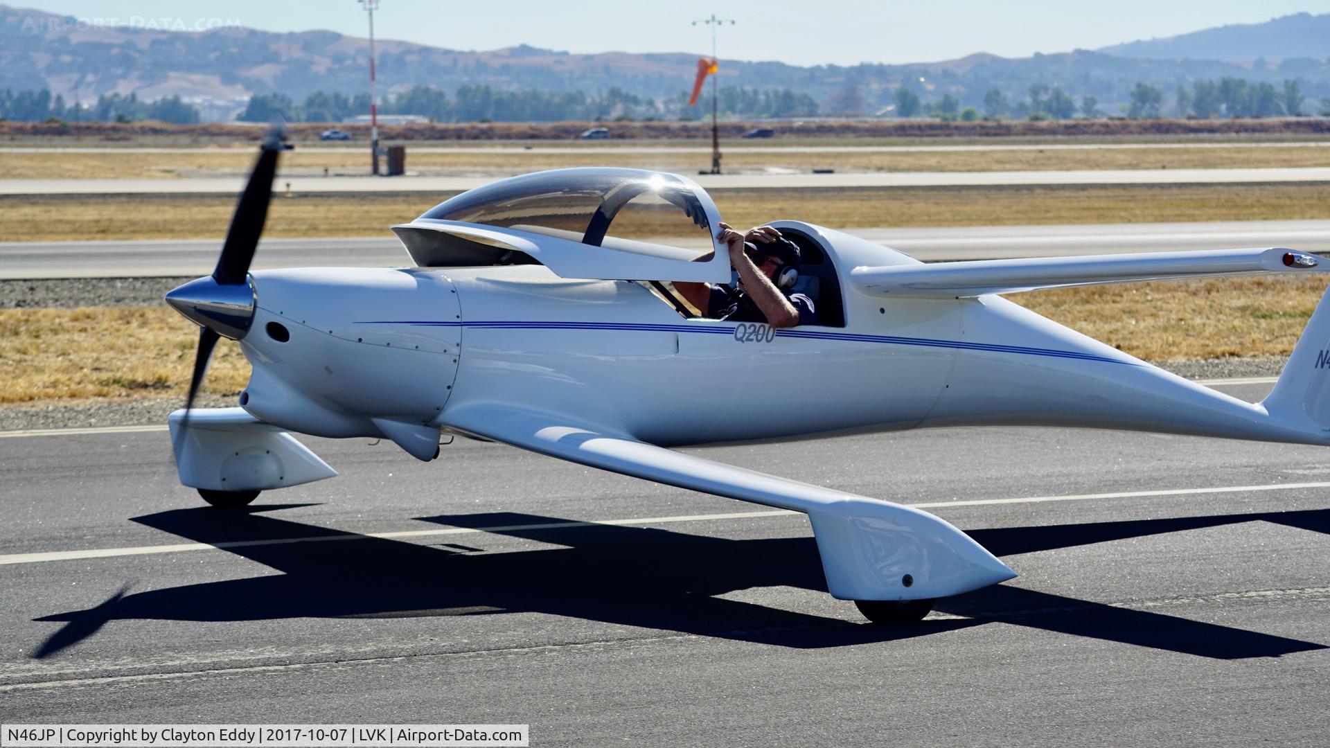 N46JP, 1999 QAC Quickie Q200 C/N 2468, Livermore Airport California 2017.