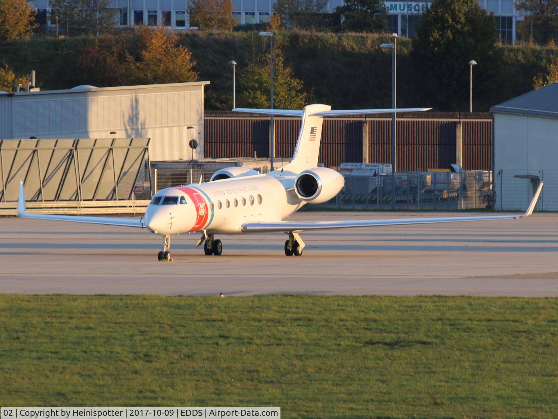 02, Gulfstream C-37A C/N 638, 02 at Stuttgart Airport.