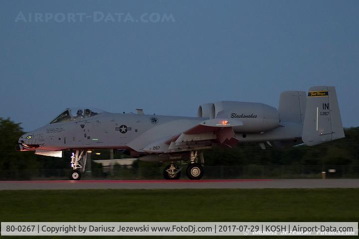 80-0267, 1980 Fairchild Republic A-10C Thunderbolt II C/N A10-0617, A-10C Thunderbolt II 80-0267 IN from 163rd FS 