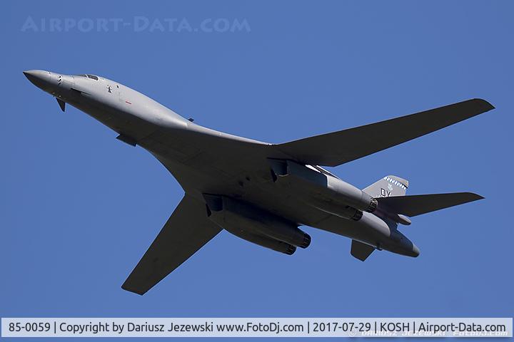 85-0059, 1985 Rockwell B-1B Lancer C/N 19, B-1B Lancer 85-0059 DY from 28th BS 
