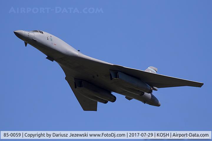 85-0059, 1985 Rockwell B-1B Lancer C/N 19, B-1B Lancer 85-0059 DY from 28th BS 