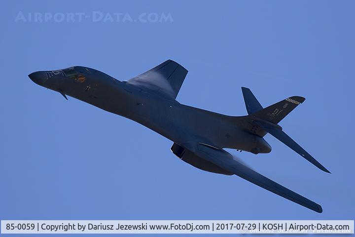 85-0059, 1985 Rockwell B-1B Lancer C/N 19, B-1B Lancer 85-0059 DY from 28th BS 