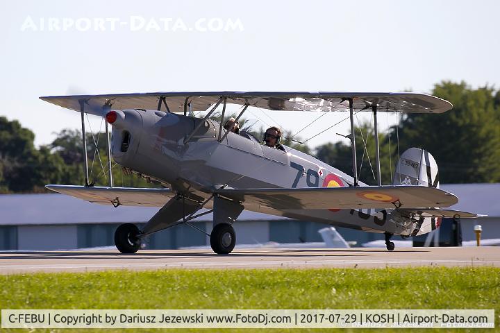 C-FEBU, 2016 Bucker Bu-131 Jungmann Replica C/N E3B-407, Bucker Bu-131 Jungmann (replica)  C/N E3B-407, C-FEBU