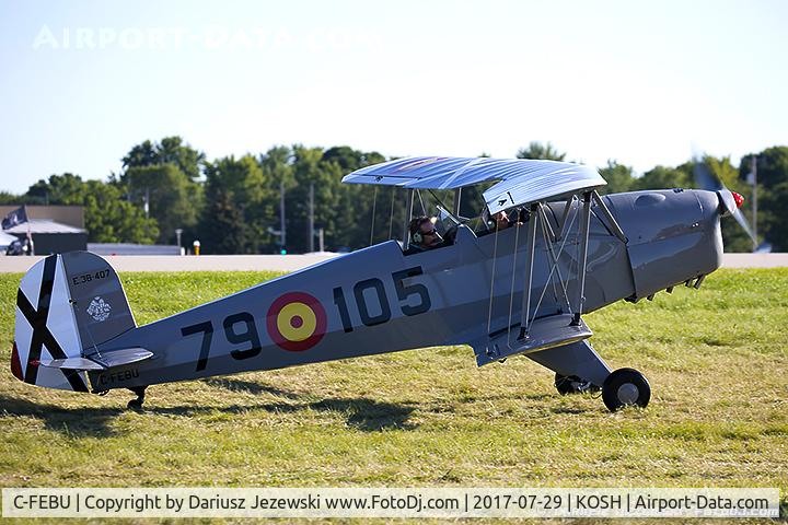 C-FEBU, 2016 Bucker Bu-131 Jungmann Replica C/N E3B-407, Bucker Bu-131 Jungmann (replica)  C/N E3B-407, C-FEBU