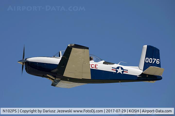 N102PS, 1953 Beech T-34A (A45) Mentor Mentor C/N G-76, Beech A45 (T-34A) Mentor  C/N G-76, N102PS