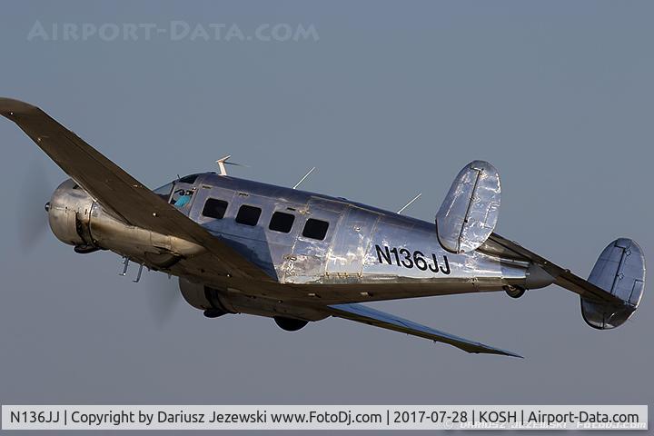 N136JJ, 1957 Beech E18S C/N BA-318, Beech E18S  C/N BA-318, N136JJ
