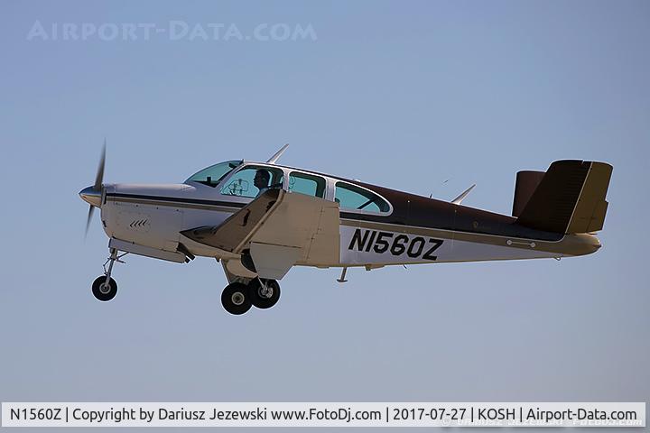 N1560Z, 1961 Beech P35 Bonanza C/N D-6863, Beech P35 Bonanza  C/N D-6863 , N1560Z