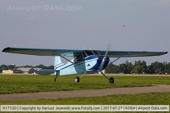 N1753D, 1951 Cessna 170B C/N 20196, Cessna 170A  C/N 20196, N1753D