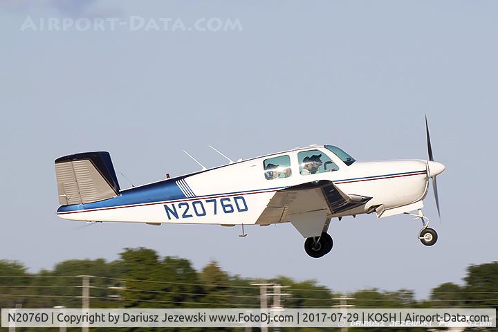 N2076D, 1953 Beech D35 C/N D-3428, Beech D35 Bonanza  C/N D-3428 , N2076D