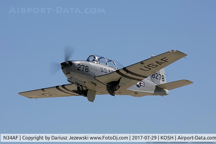 N34AF, Beech (CCF) T-34A (A45) Mentor C/N CCF34-51, Beech A45 (T-34A) Mentor  C/N CCF34-51, N34AF