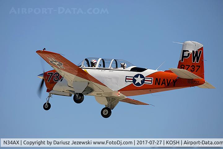 N34AX, 1956 Beech T34 Mentor C/N CG-141, Beech T-34A Mentor  C/N CG-141 , N34AX