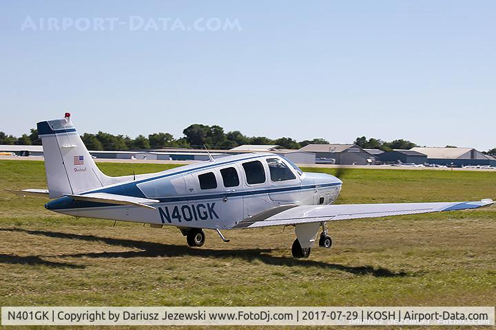 N401GK, 1986 Beech B36TC Bonanza C/N EA-459, Beech B36TC Bonanza  C/N EA-459, N401GK