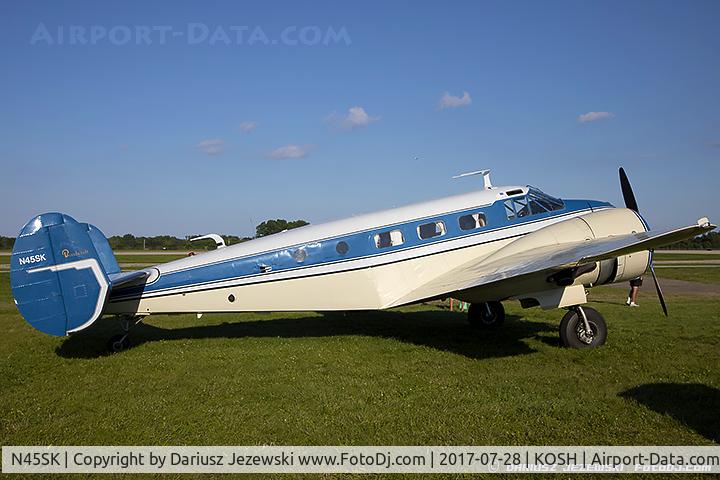 N45SK, 1952 Beech C-45H Expeditor C/N AF-645, Beech C45H Expeditor  C/N AF-645 , N45SK