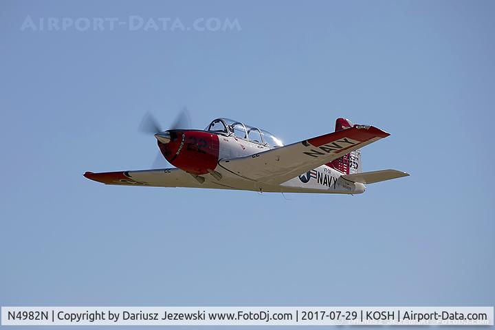 N4982N, Beech (CCF) T-34A (A45) Mentor C/N CCF34-64, Beech A45 (T-34A) Mentor  C/N 53-4095, N4982N