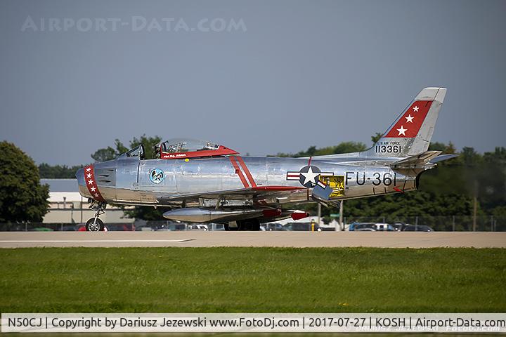 N50CJ, Canadair CL-13B Sabre 6 C/N 1490, Canadair F-86E MK.6 Sabre  C/N 381, N50CJ