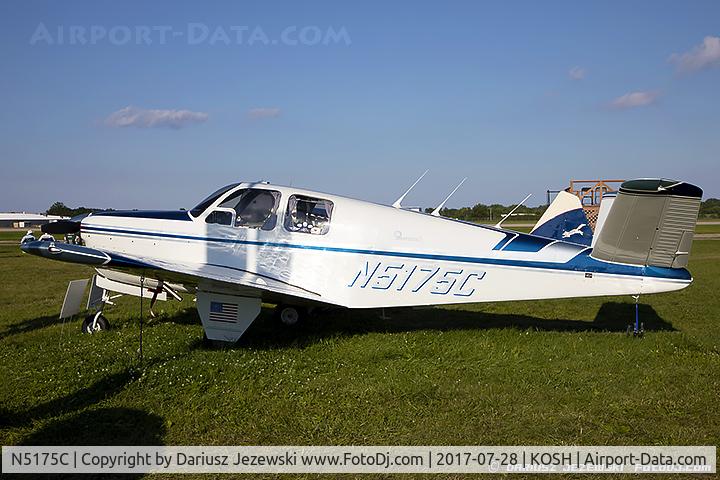 N5175C, 1950 Beech B35 C/N D-2400, Beech B35 Bonanza  C/N D-2400 , N5175C