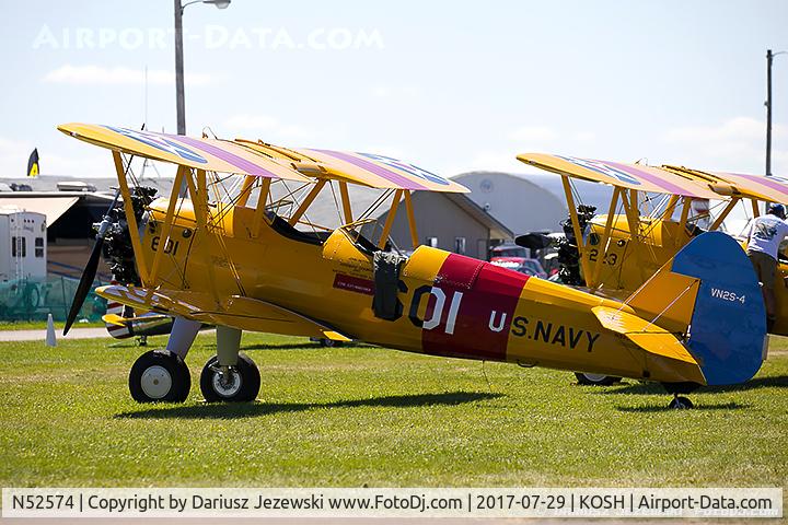 N52574, 1943 Boeing A75N1(PT17) C/N 75-4948, Boeing A75N1(PT17) Stearman  C/N 75-4948, N52574