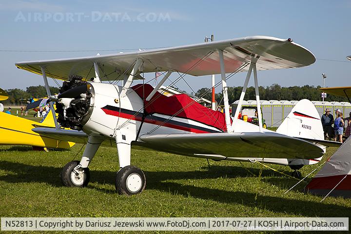 N52813, 1940 Boeing A75N1(PT17) C/N 75-394, Boeing A75N1(PT17) Stearman  C/N 75-394 , N52813
