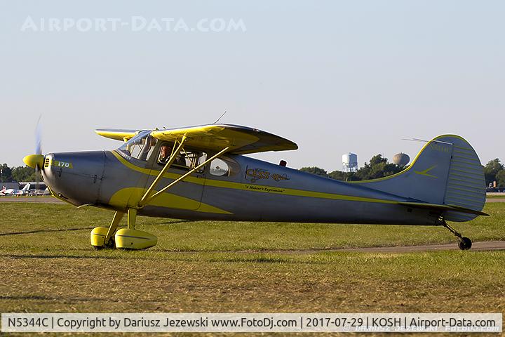 N5344C, 1948 Cessna 170 C/N 18529, Cessna 170  C/N 18529, N5344C