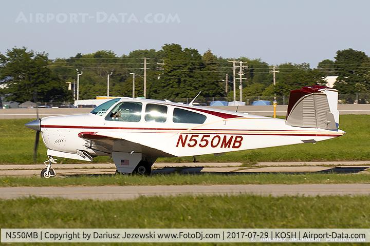 N550MB, 1964 Beech S35 Bonanza C/N D-7610, Beech S35 Bonanza  C/N D-7610, N550MB