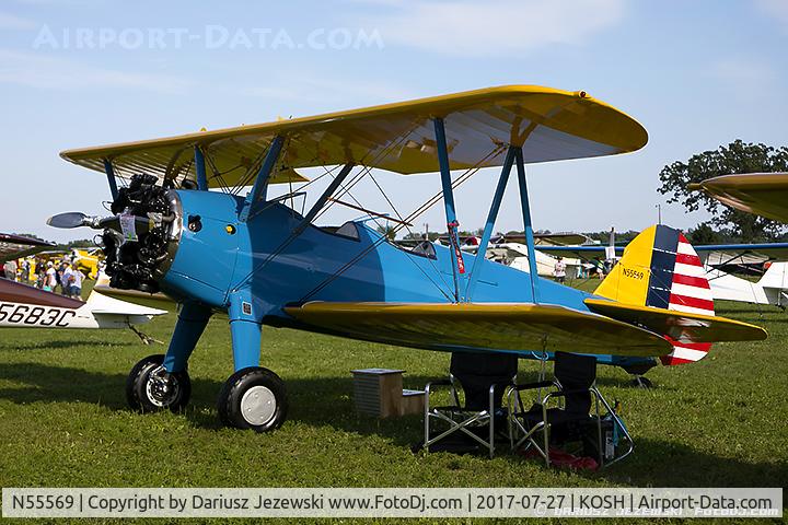 N55569, 1941 Boeing A75N1(PT17) C/N 75-1875, Boeing A75N1(PT17) Stearman  C/N 75-1875 , N55569