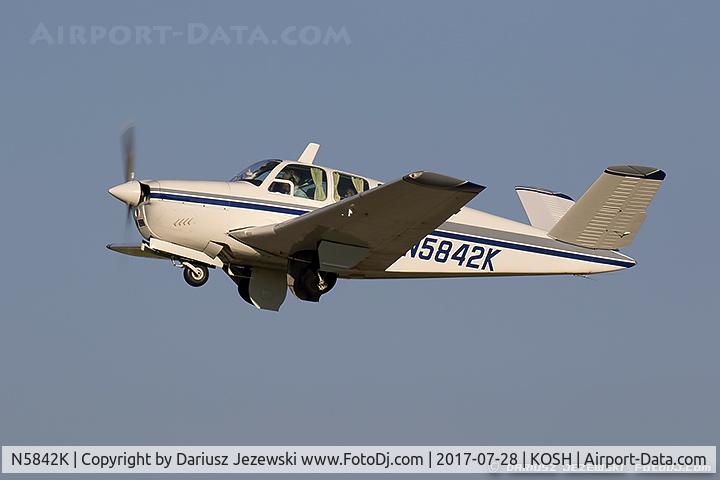 N5842K, 1965 Beech S35 Bonanza C/N D-7853, Beech S35 Bonanza  C/N D-7853, N5842K