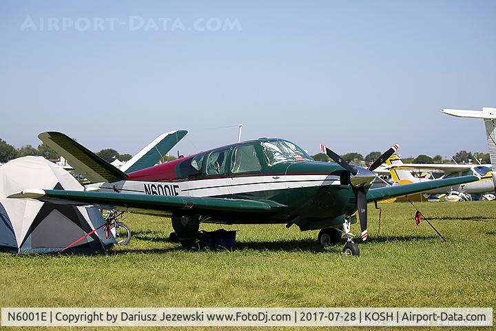 N6001E, 1959 Beech K35 Bonanza C/N D-6000, Beech K35 Bonanza  C/N D-6000 , N6001E