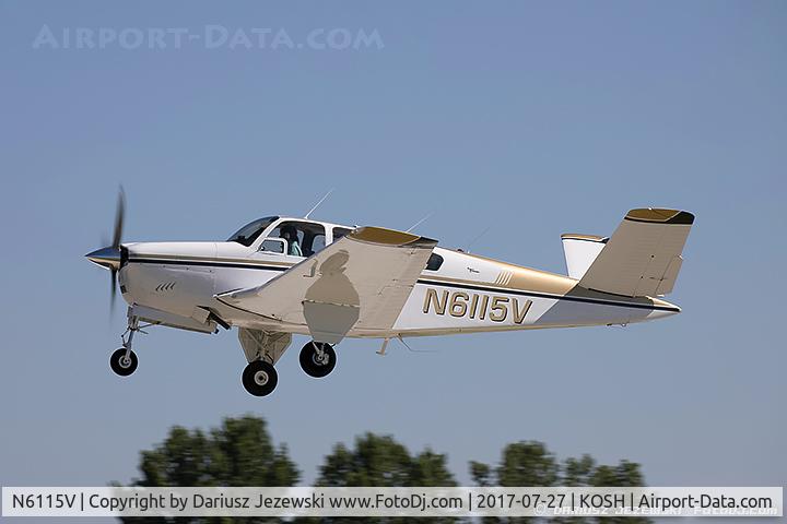 N6115V, 1965 Beech S35 Bonanza C/N D-7781, Beech S35 Bonanza  C/N D-7781, N6115V