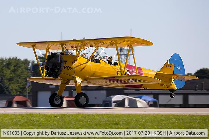 N61603, 1940 Boeing A75N1(PT17) C/N 75-1016, Boeing A75N1(PT17) Stearman  C/N 75-1016 , N61603