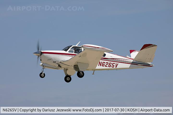 N6265V, 1967 Beech V35 Bonanza C/N D-8595, Beech V35 Bonanza  C/N D-8595, N6265V