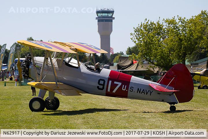 N62917, 1942 Boeing A75N1(PT17) C/N 75-2394, Boeing A75N1(PT17) Stearman  C/N 75-2394 , N62917